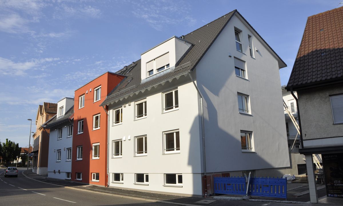 Wohnanlage mit 25 Wohnungen und Tiefgarage – nachher